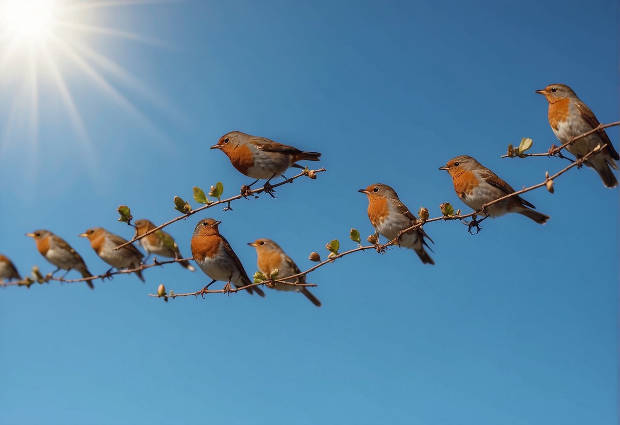 Do Robins Migrate in Groups?